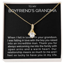 Meaningful To my boyfriends grandma necklace with thoughtful message - Meaningful Cards