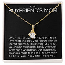 Meaningful To my boyfriends mom necklace with thoughtful message - Meaningful Cards