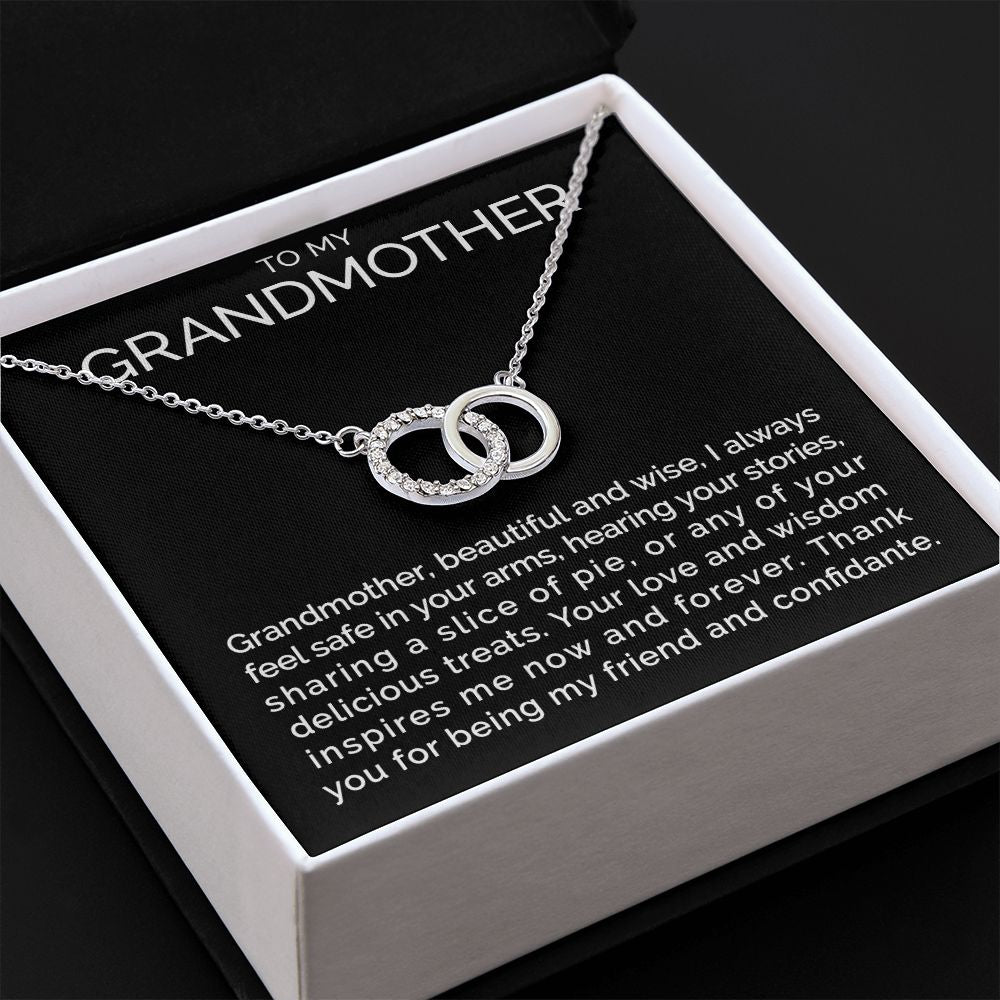Meaningful To my grandmother connected hoops necklace - Meaningful Cards