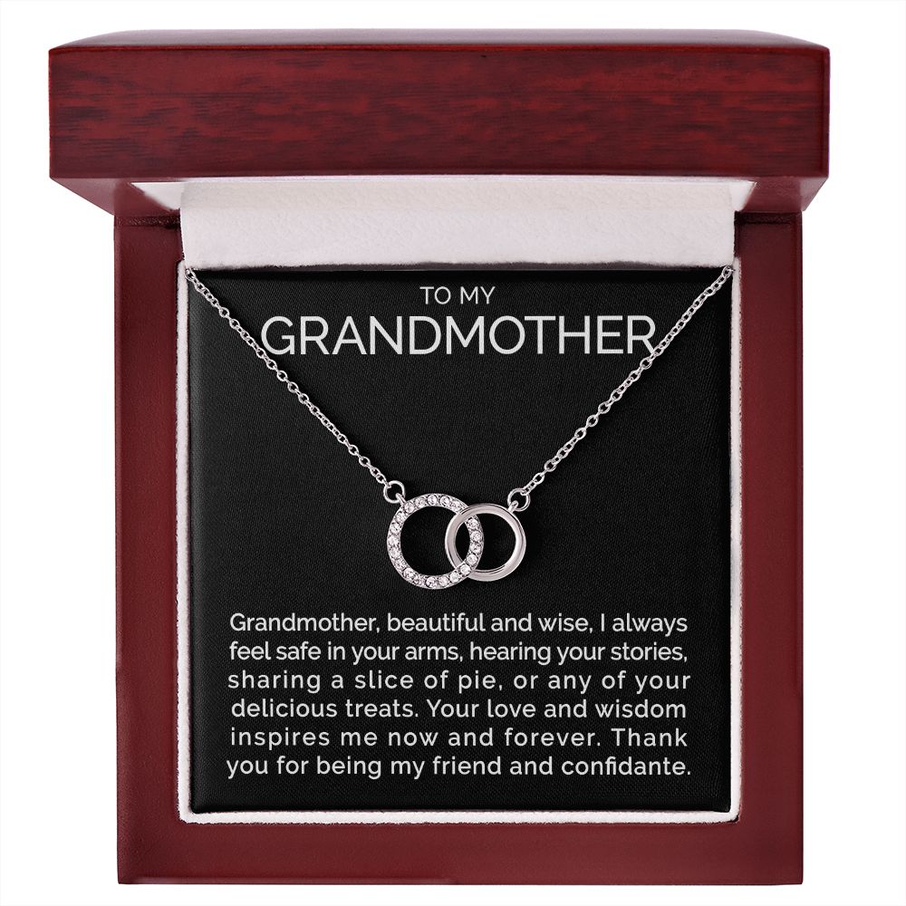 Meaningful To my grandmother connected hoops necklace - Meaningful Cards