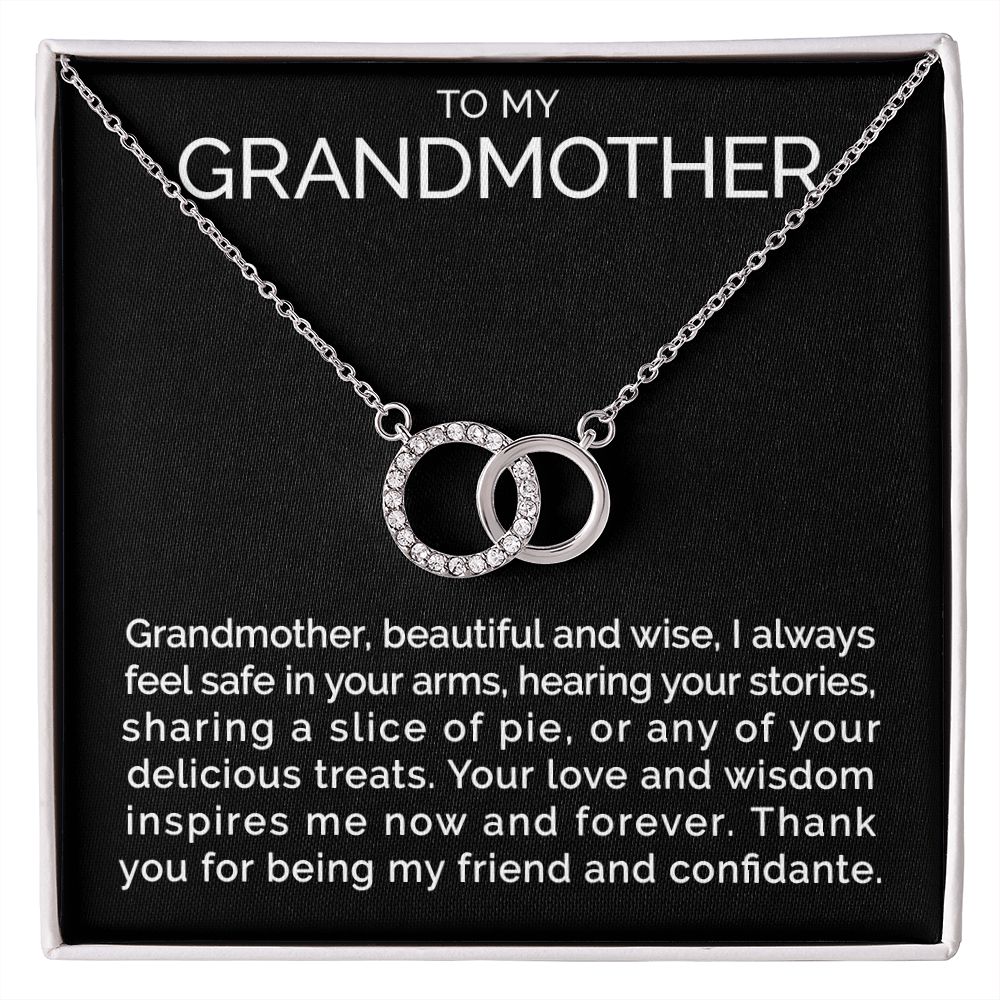 Meaningful To my grandmother connected hoops necklace - Meaningful Cards