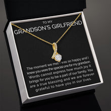 Meaningful To my grandsons girlfriend necklace with thoughtful message - Meaningful Cards