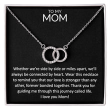 Meaningful To my mom connected hoops necklace - Meaningful Cards