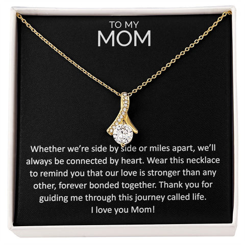 Meaningful To my mom necklace with thoughtful message - Meaningful Cards
