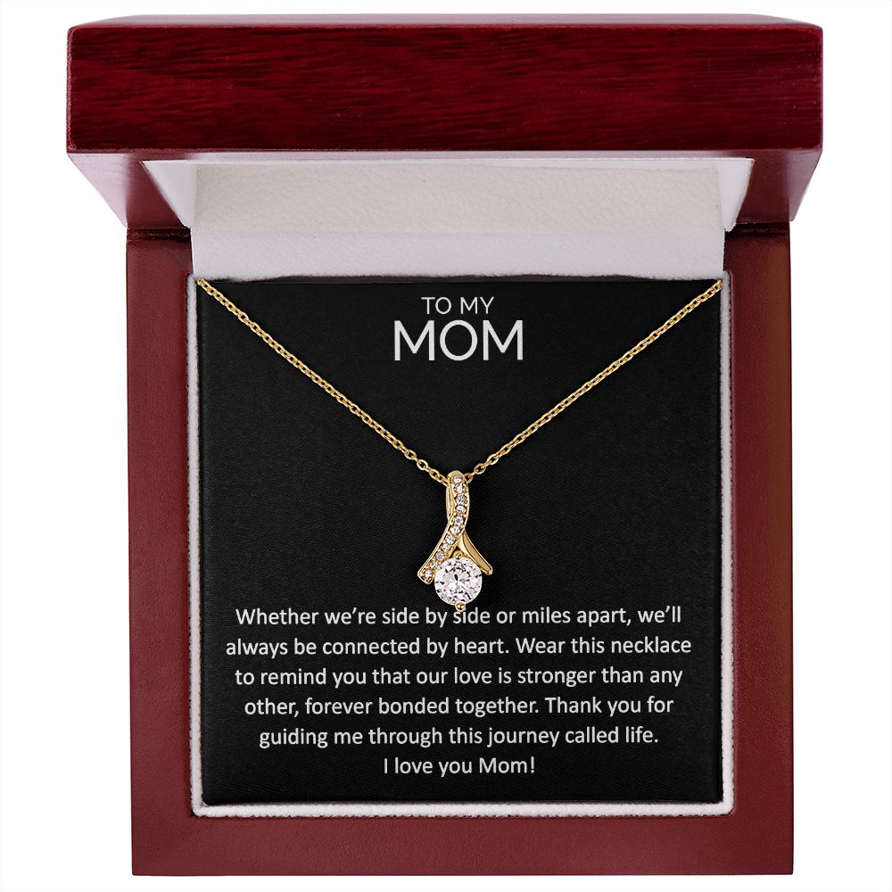 Meaningful To my mom necklace with thoughtful message - Meaningful Cards