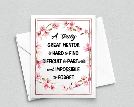 Mentor Thank You Card