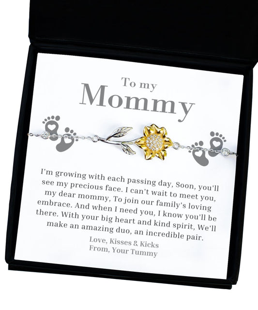 Mommy to be gift, first time mommy, expecting mom, from baby bump, personalized gifts for new mommy, baby shower bracelet gift - Meaningful Cards