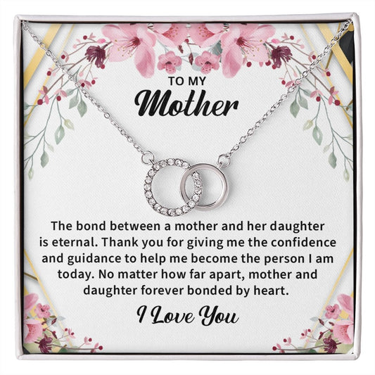 Mother Daughter 14k White Gold Necklace from Daughter - Meaningful Cards