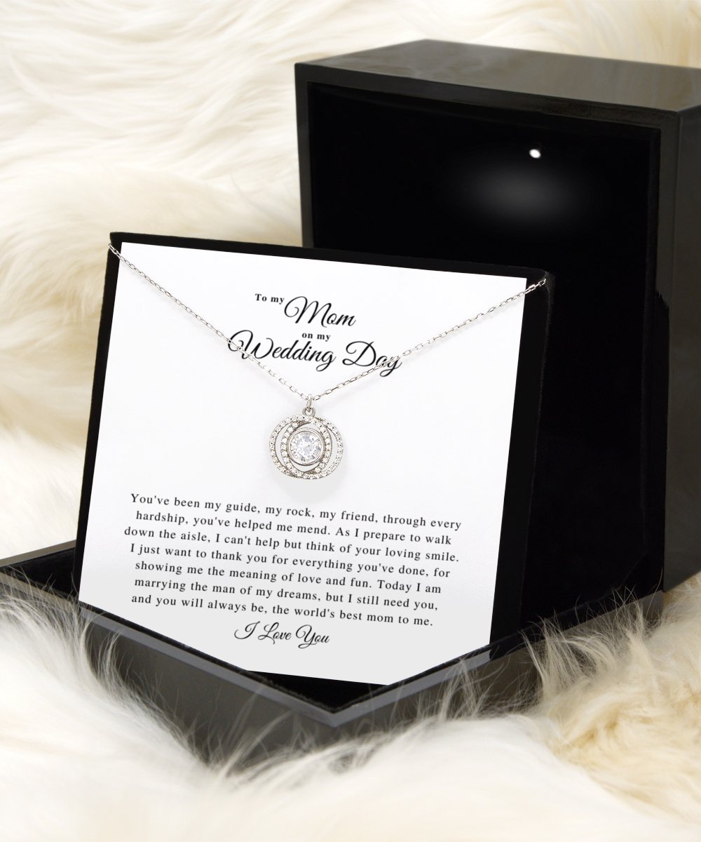 Mother Of The Bride Gift From Daughter Mother Of The Bride Necklace From Bride Gift to Mom on Wedding Day - Meaningful Cards