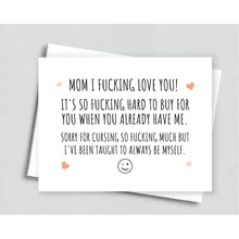 Funny Cursing Mom Birthday Mother's Day Card - Meaningful Cards