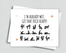 Naughty Sex Positions Anniversary Birthday Card - Meaningful Cards