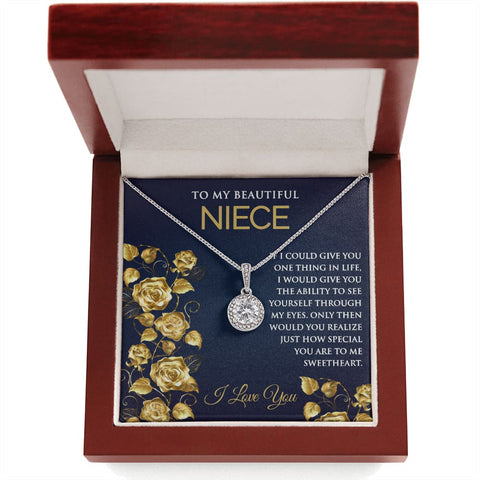 Eternal Hope Necklace for Niece - Meaningful Cards