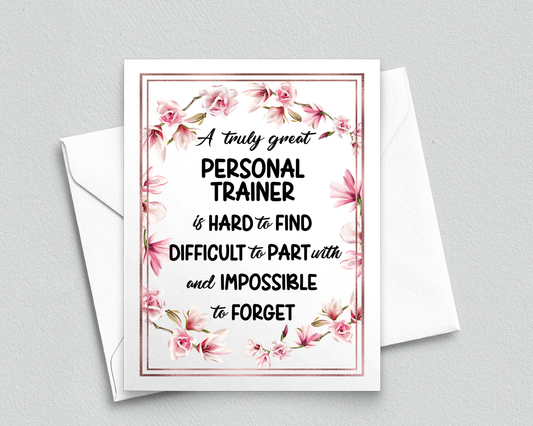 Personal Trainer Thank You Card