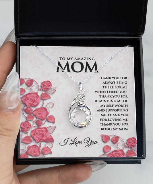 Personalized Gifts for Mom Solid Silver Necklace Jewelry (NEW) - Meaningful Cards