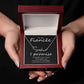 Personalized Name Necklace for Fiancée with Thoughtful Message Card Jewelry Gift Box - Meaningful Cards