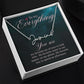 Personalized Name Necklace For Her, Perfect Gift for Her, Personalized Gift, To my Everything Romantic Gift - Meaningful Cards