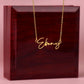 Personalized Name Necklace For Niece - Name Plate Gift for Niece - Meaningful Cards