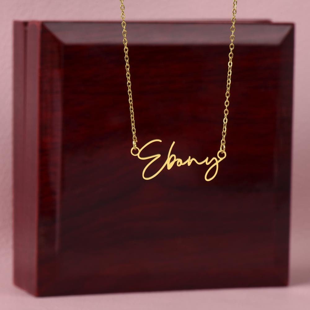 Personalized Name Necklace for Soulmate with Thoughtful Message Card Jewelry Gift Box - Meaningful Cards