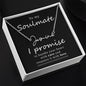 Personalized Name Necklace for Soulmate with Thoughtful Message Card Jewelry Gift Box - Meaningful Cards