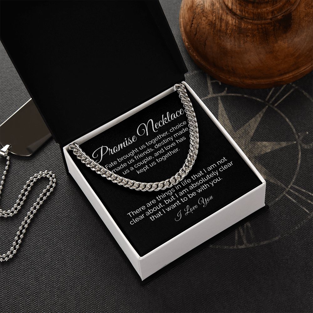 Promise Necklace for Him Sentimental Gift for Him for Boyfriend