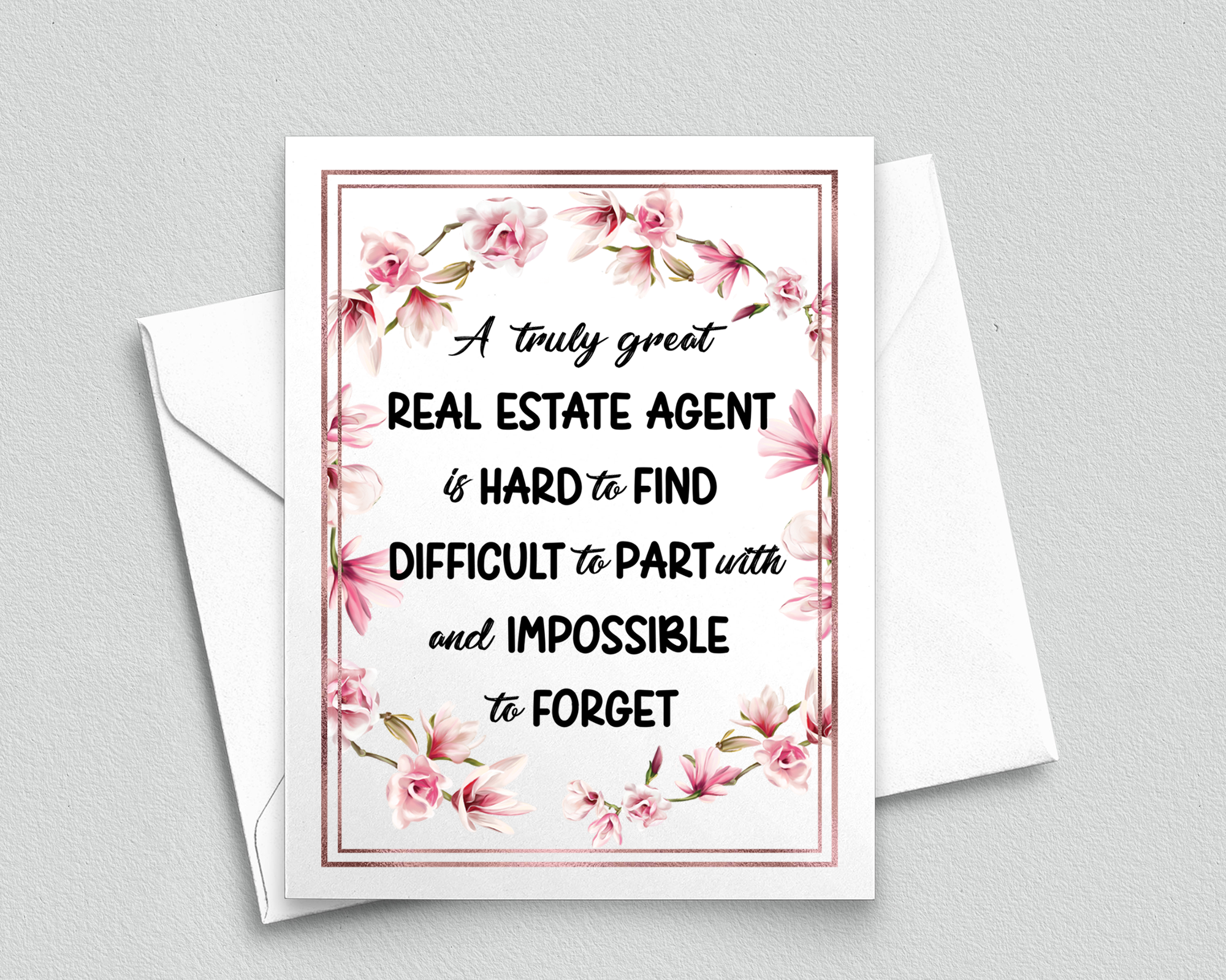 Real Estate Agent Thank You Card