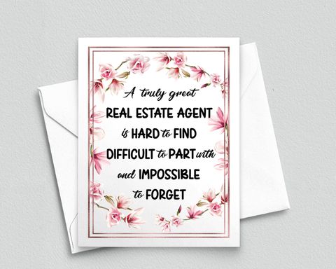 Real Estate Agent Thank You Card