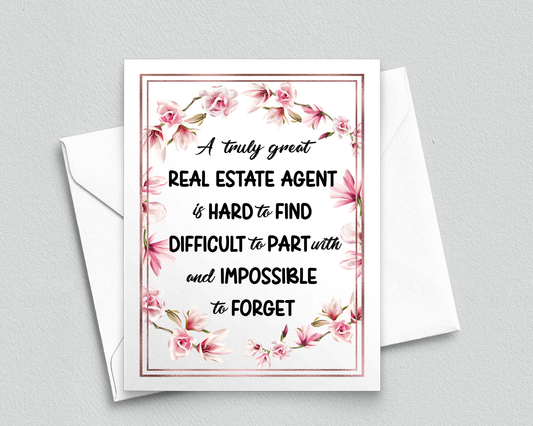 Real Estate Agent Thank You Card