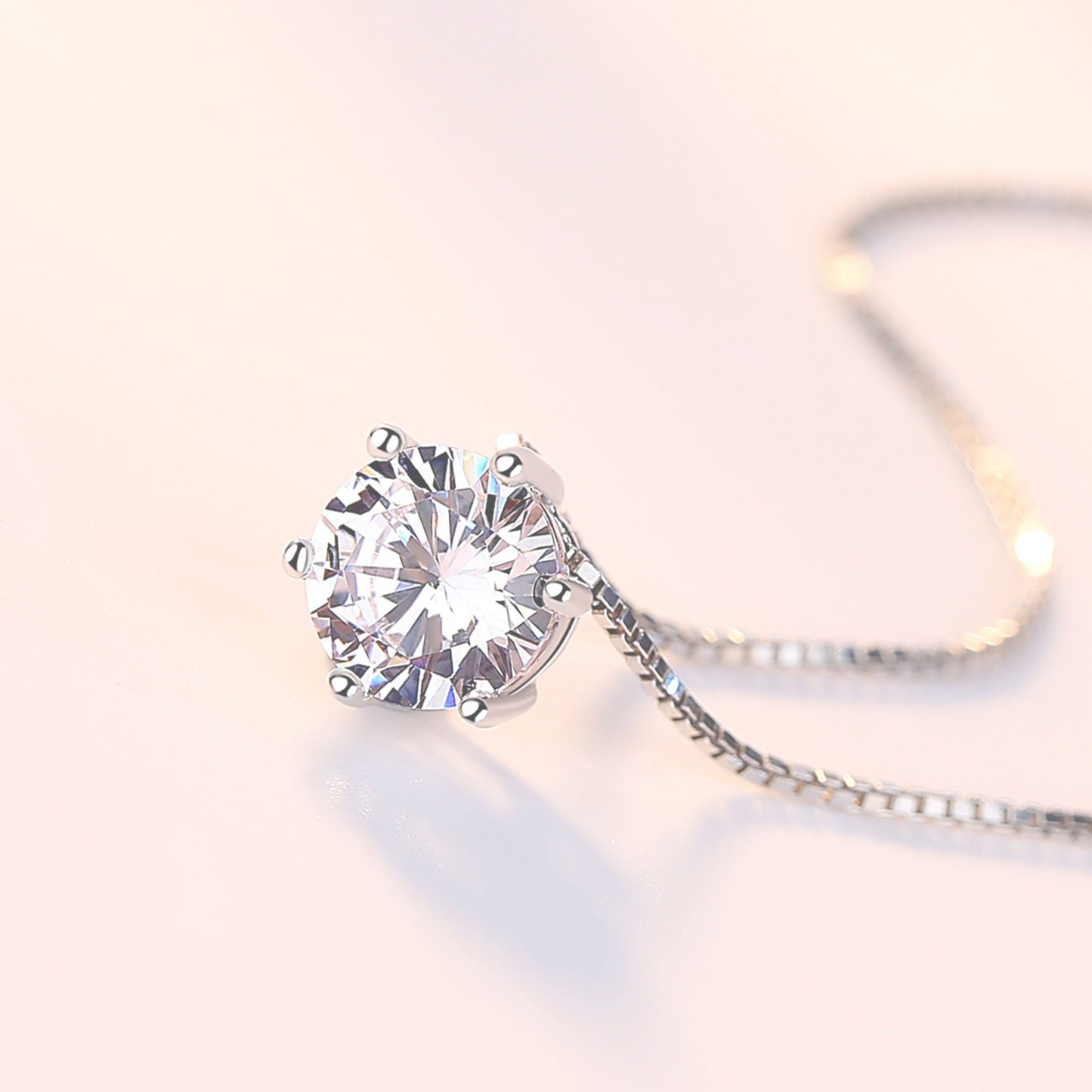 Niece Gift - Dainty CZ Sterling Silver Necklace - Meaningful Cards