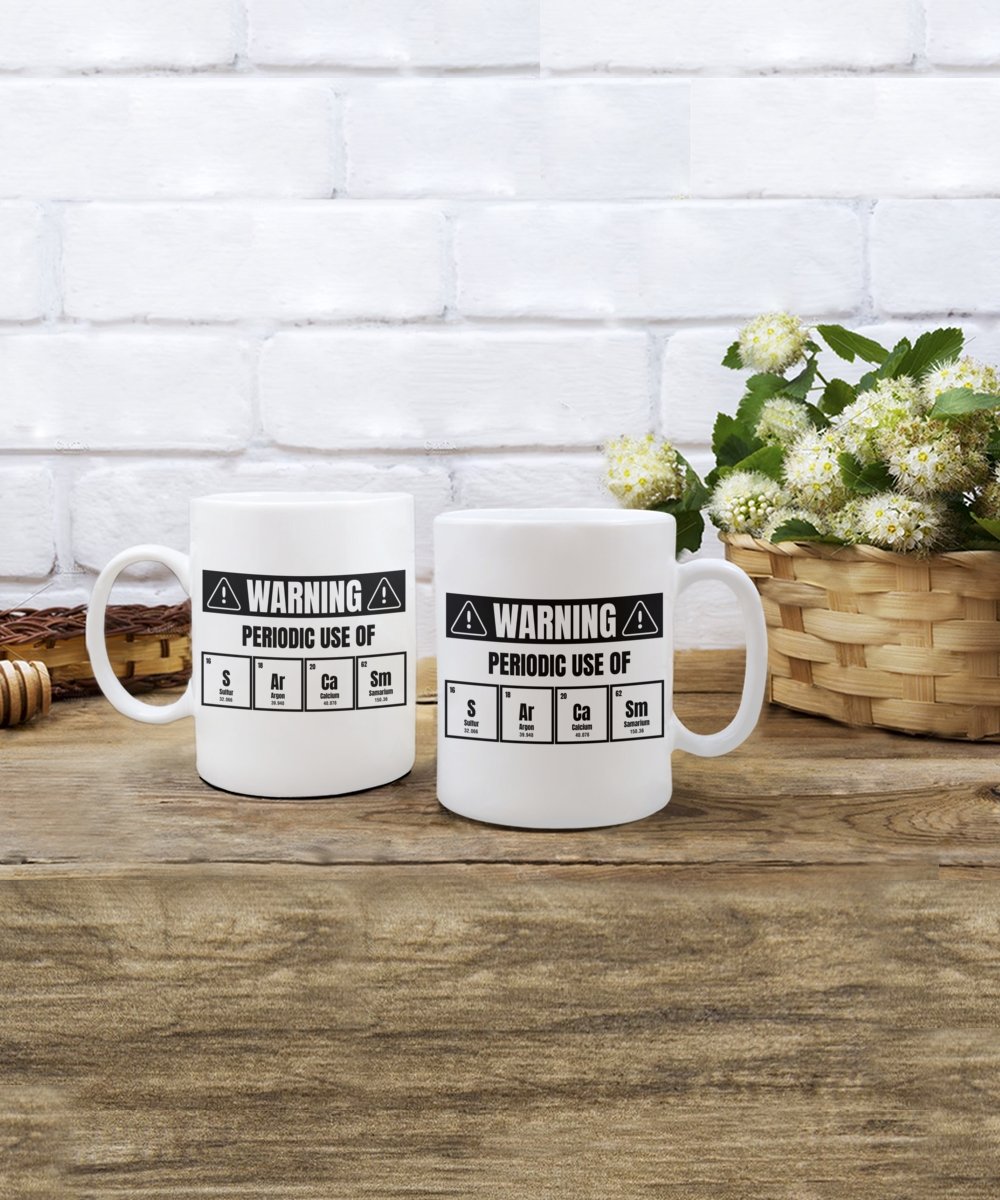 Sarcastic Periodic Table Coffee Mug Gift, Funny Sarcastic Gift for Scientist - Meaningful Cards