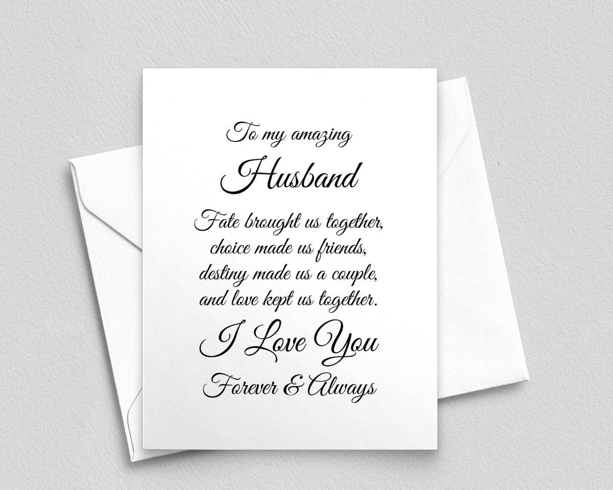 Sentimental Anniversary Card for Husband, Thoughtful Card from Wife - Meaningful Cards
