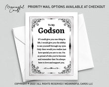 Sentimental card for godson - Meaningful Cards