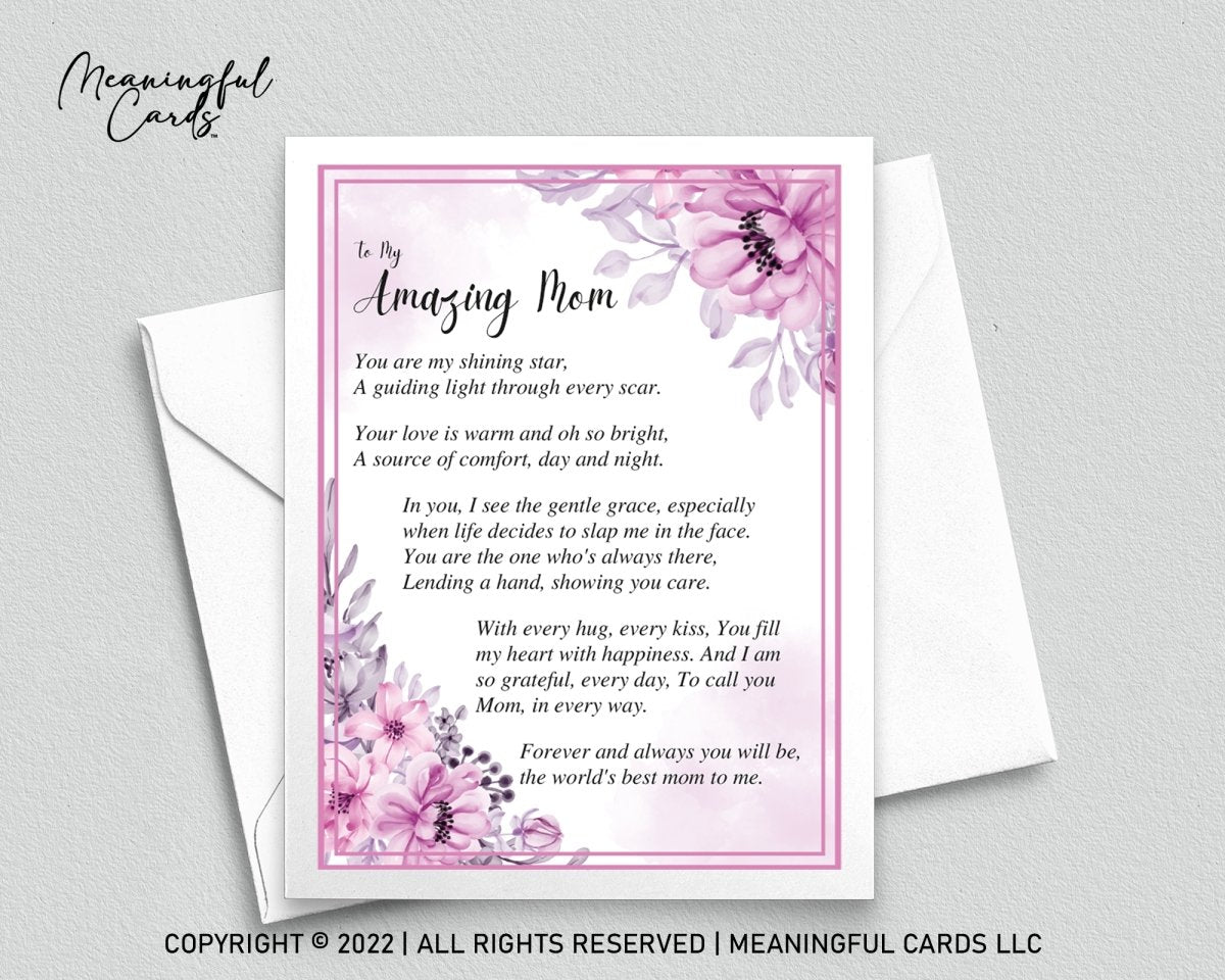 Sentimental Card for Mom - Meaningful Cards