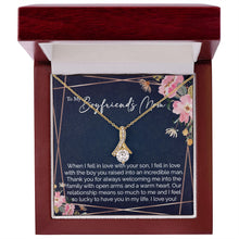 sentimental to my boyfriends mom - alluring beauty gold necklace - Meaningful Cards