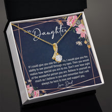 sentimental to my daughter gift from dad - alluring beauty gold necklace - Meaningful Cards