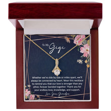 sentimental to my gigi gift from grandson - alluring beauty gold necklace - Meaningful Cards