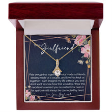 sentimental to my girlfriend gift - alluring beauty gold necklace - Meaningful Cards