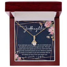 sentimental to my goddaughter gift from godparents - alluring beauty gold necklace - Meaningful Cards