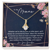 sentimental to my memaw gift from grandson - alluring beauty gold necklace - Meaningful Cards