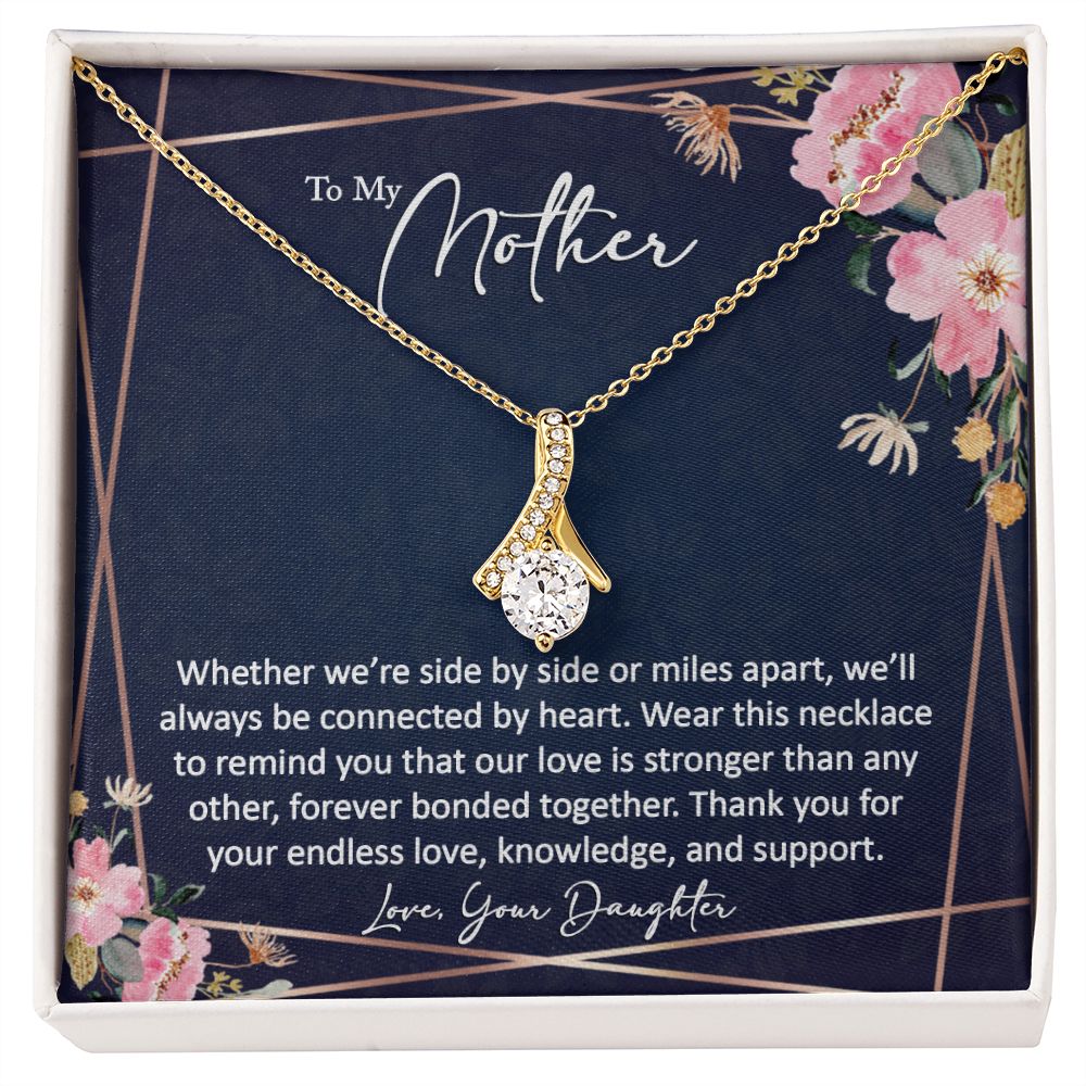 sentimental to my mom gift from daughter - alluring beauty gold necklace - Meaningful Cards