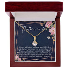 sentimental to my mother in law gift - alluring beauty gold necklace - Meaningful Cards