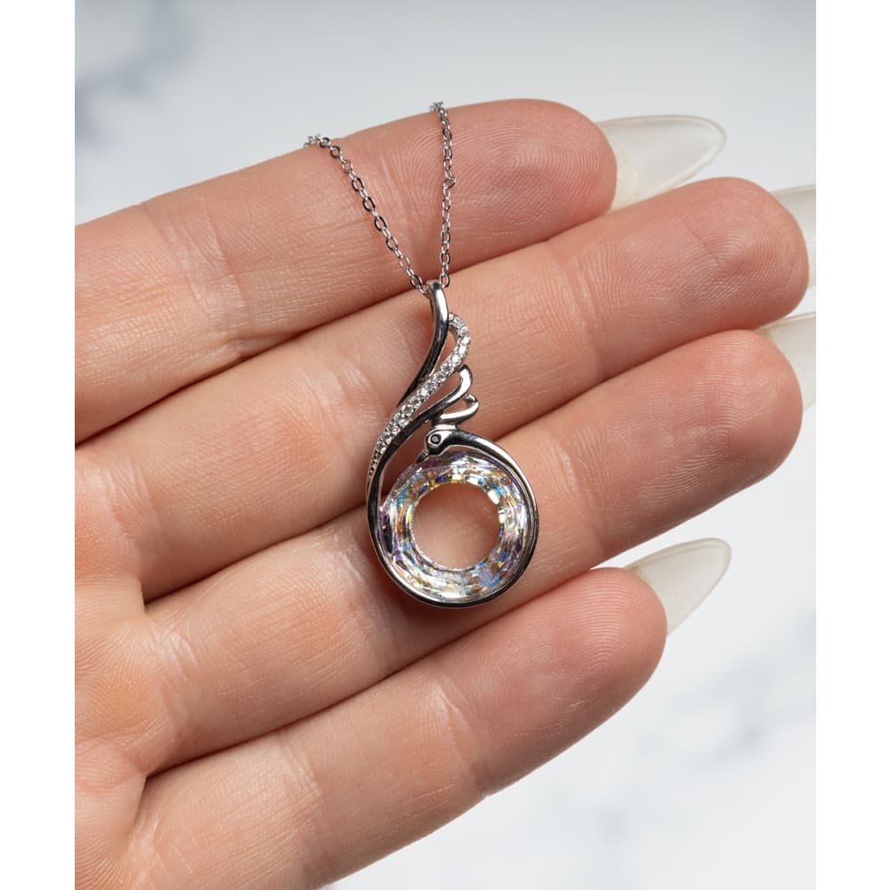 Beautiful Soulmate Rising Phoenix Silver Necklace - Meaningful Cards