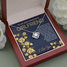 Love Knot Necklace with message for Sons Girlfriend - Meaningful Cards