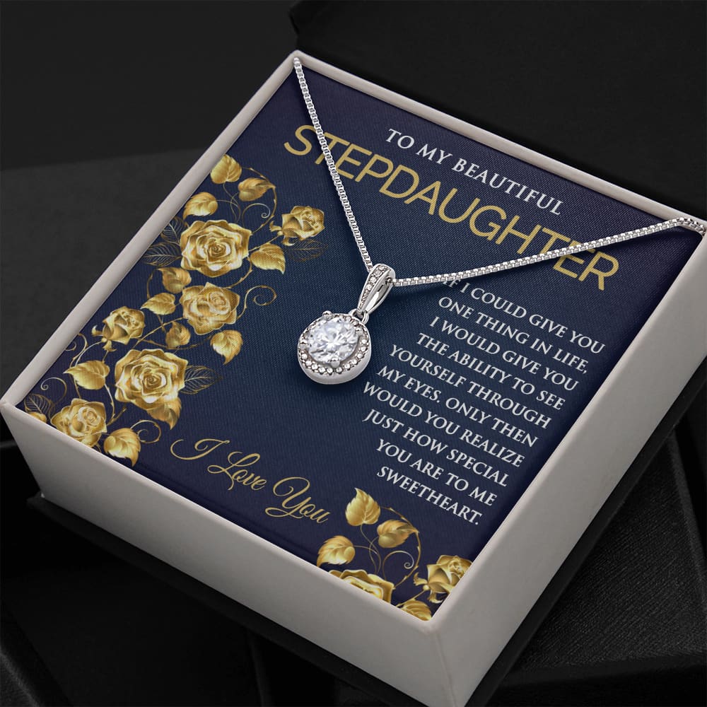 Eternal Hope Necklace Gift for Stepdaughter - Meaningful Cards