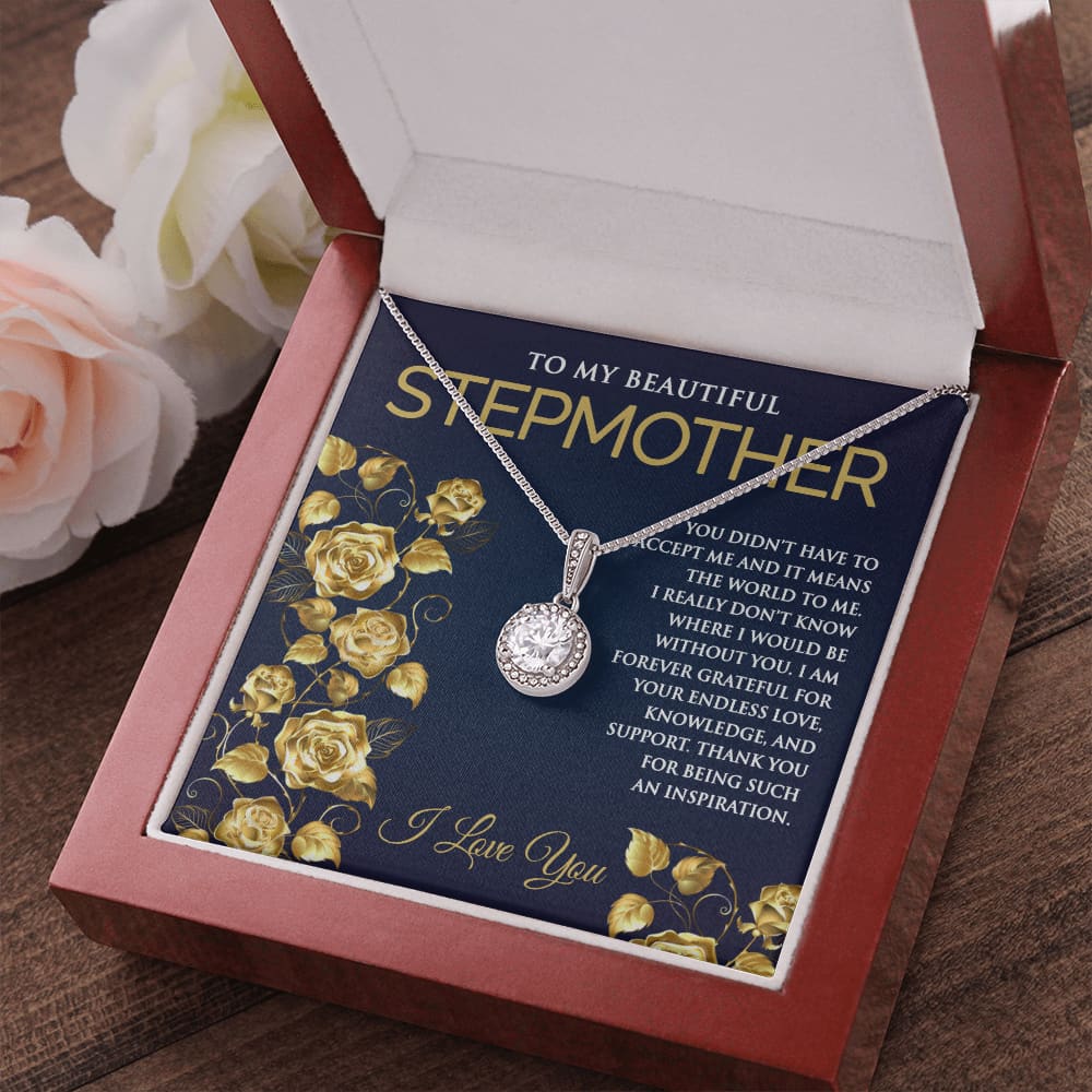 Eternal Hope Necklace for Stepmother - Meaningful Cards