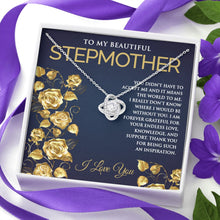 Love Knot Necklace for Stepmom - Meaningful Cards