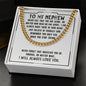 To My Nephew Sentimental Personalized Cuban Link Necklace Gift - Meaningful Cards