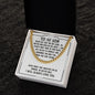 To My Son Sentimental Personalized Cuban Link Necklace Gift - Meaningful Cards
