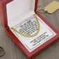 To My Son Sentimental Personalized Cuban Link Necklace Gift - Meaningful Cards