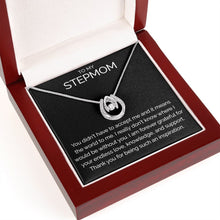 To my stepmom wishbone dancing cz necklace - Meaningful Cards