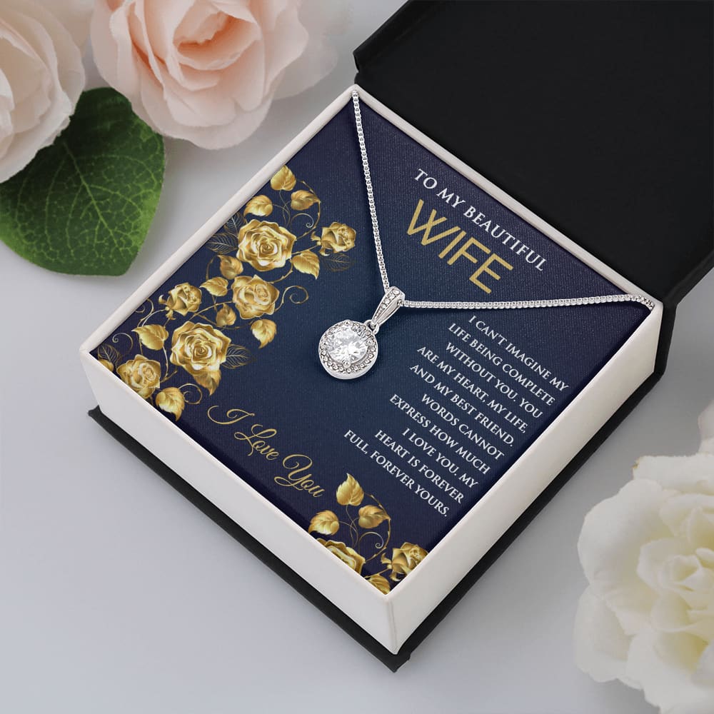 Eternal Hope Necklace with Message for Wife - Meaningful Cards
